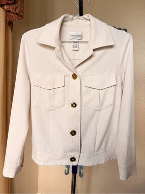 Beautiful Draper’s Damond’s Cream Button-Front Women's Jacket
